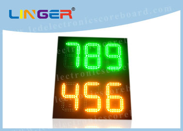 888 12inchはガス代の印、導かれたガソリン スタンドの価格の印の緑のこはく色色を導きました