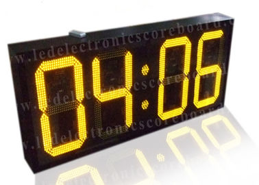 20インチの黄色い色の商業デジタル時計、導かれた表示時計の88/88フォーマット
