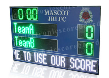 緑色の複数のスポーツのデジタル スコア板そして電子LEDのフットボールのスコアボード