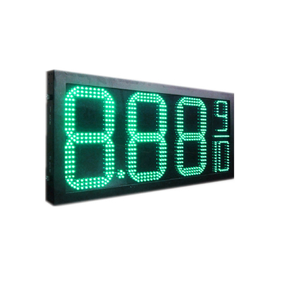 屋外の緑LEDは二重側面のための12インチ ディジットとの価格に署名する